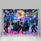 Aperturee - Lets Boogie Colorful Music Stage Dance Backdrop